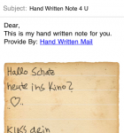 HandWriting Mail