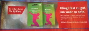 REWE Rabatt iTunes