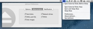 Systemeinstellungen des Mac-Helfers Jettison