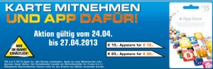 reduziert App Store Karten bei Saturn