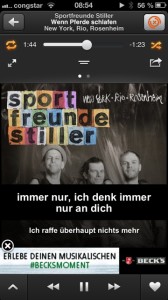 musiXmatch lyrics player