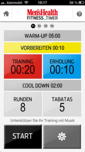 Men's Health Fitness Timer