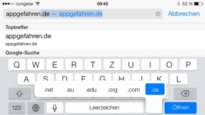 iOS 7 Tastatur