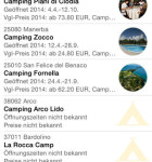 ADAC Camping und Stellplatzfuehrer Liste