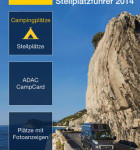 ADAC Camping und Stellplatzführer Startbildschirm