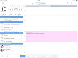 miCal iPad
