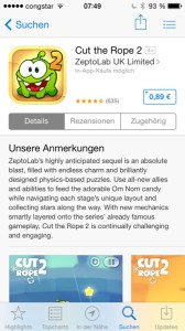 Apple Store Anmerkungen