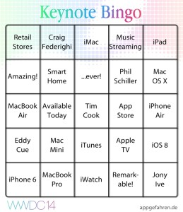Keynote Bingo