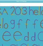 Ich schreibe in Druckschrift 3