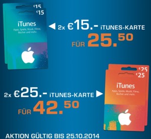iTunes Karten Saturn