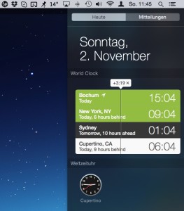 World Clock Widget