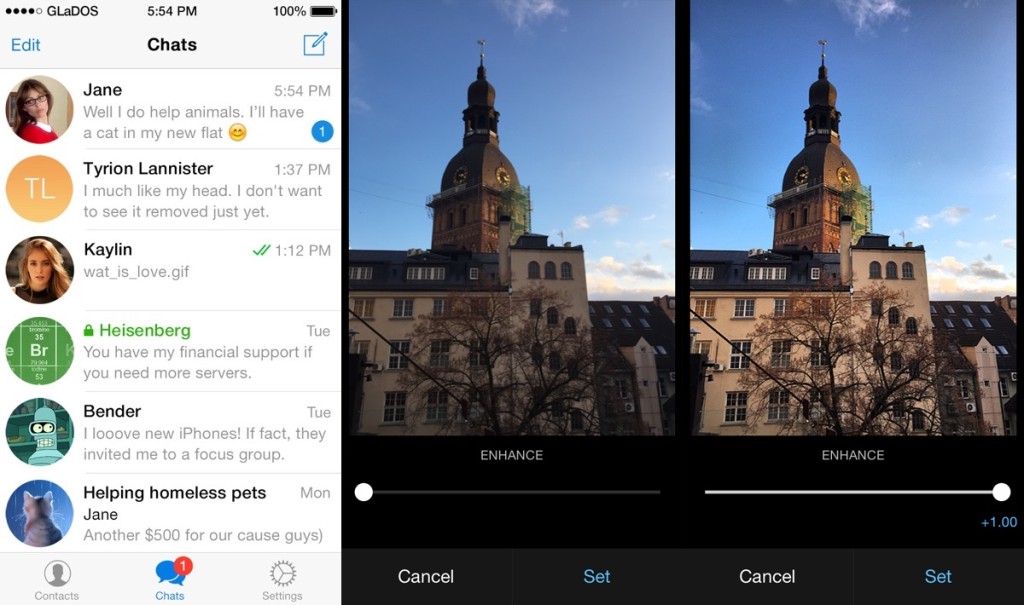 Telegram Messenger Foto Editor