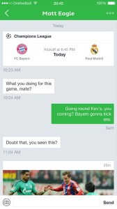 Onefootball chat