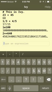 Ivy Big Number Calculator