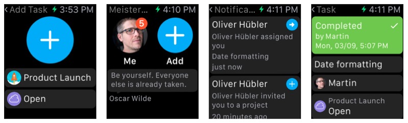 MeisterTask Apple Watch