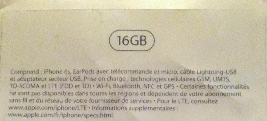 iPhone 6s 16gb