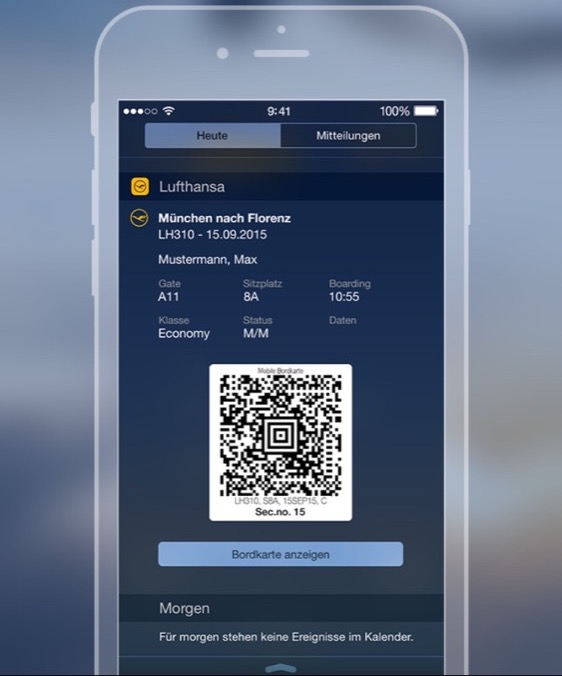 Lufthansa WIdget