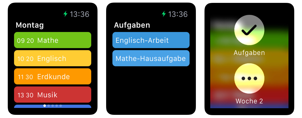 stundenplan deluxe apple watch