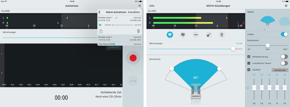 ShurePlus Motiv App