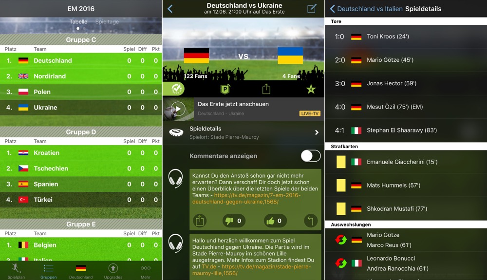 EM 2016 App Live TV