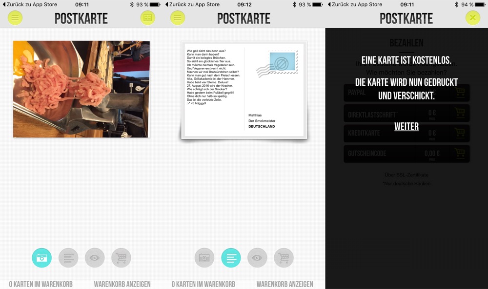 Postkarte App