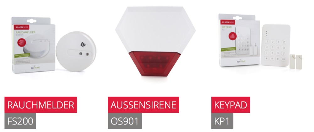 tapHome Alarm GSM Zubehor