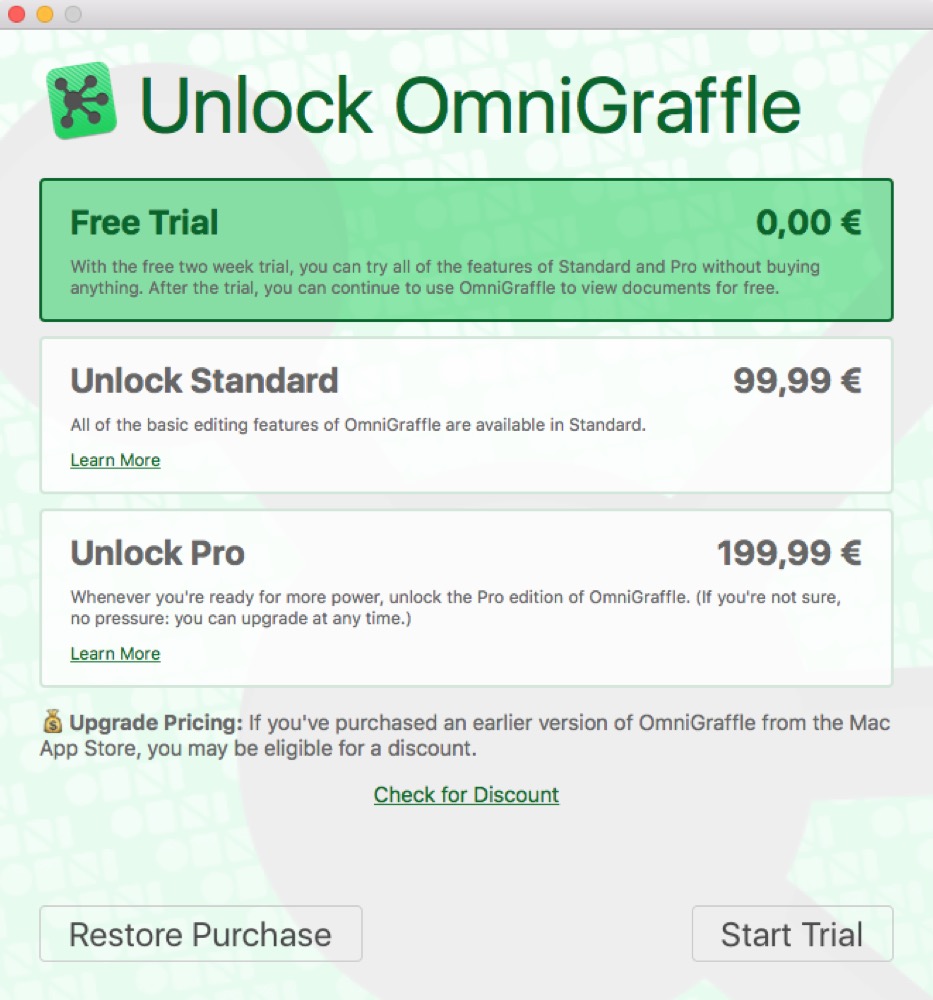 OmniGraffle 7 Preise