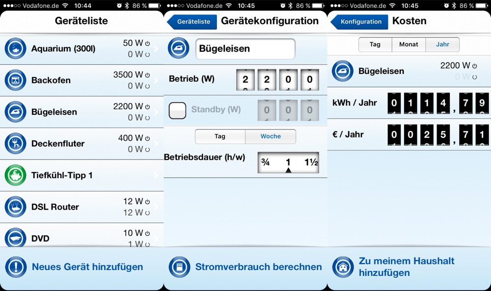 RWE Stromrechner