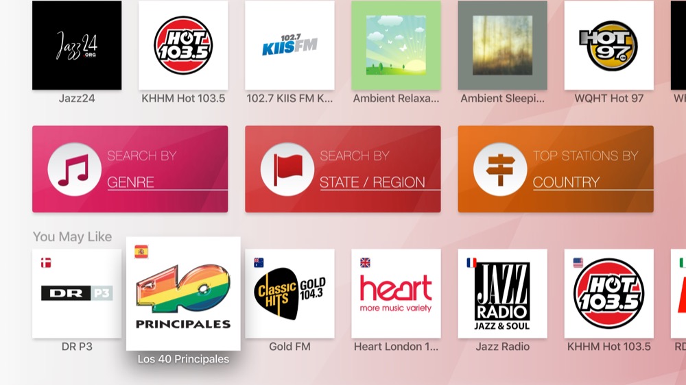 myTuner Radio apple tv