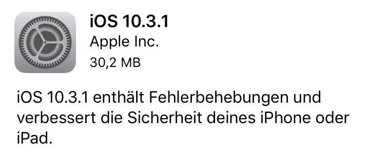 ios 10.3.1