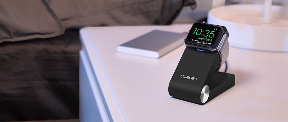 ugreen apple watch cahrger night