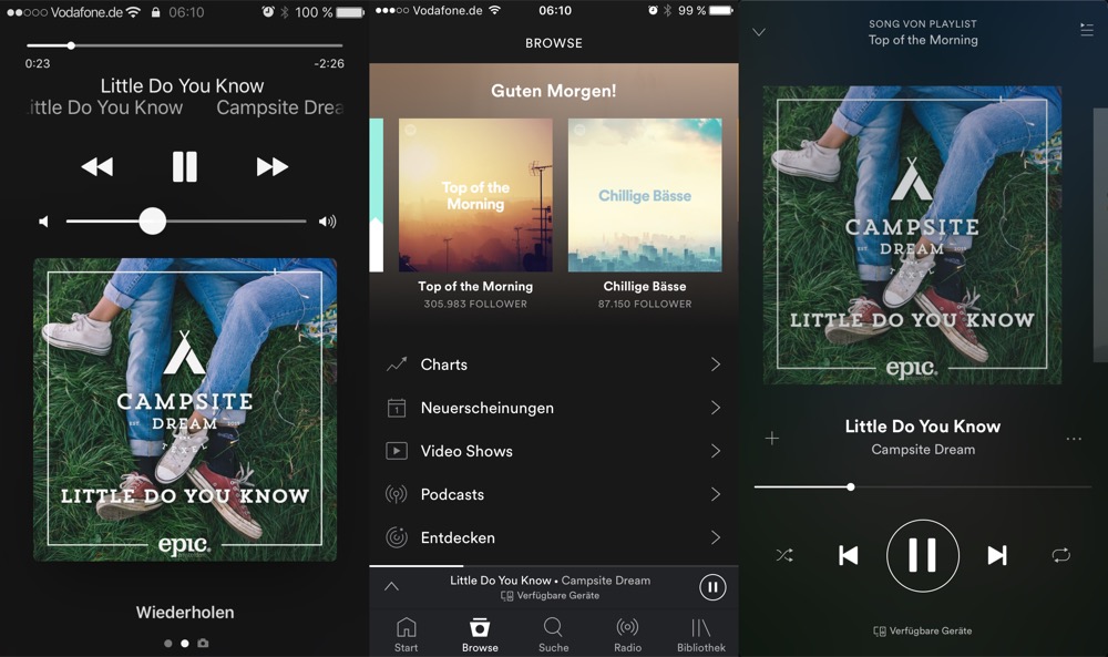 Spotify Lockscreen