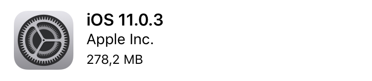 ios 11.0.3