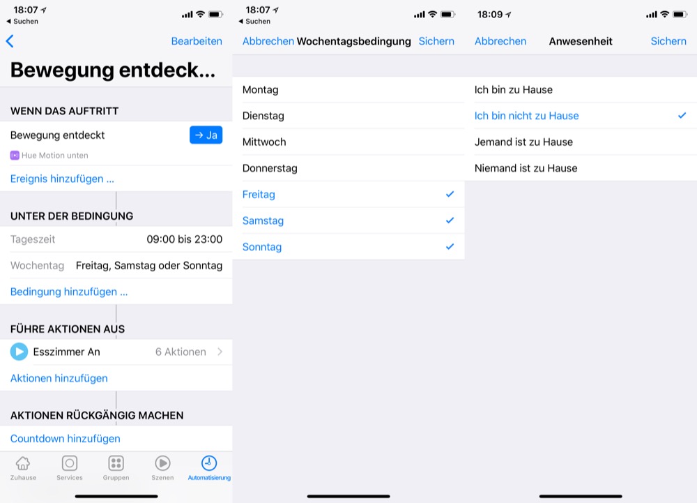 Hue-Beweungsmelder-Homekit