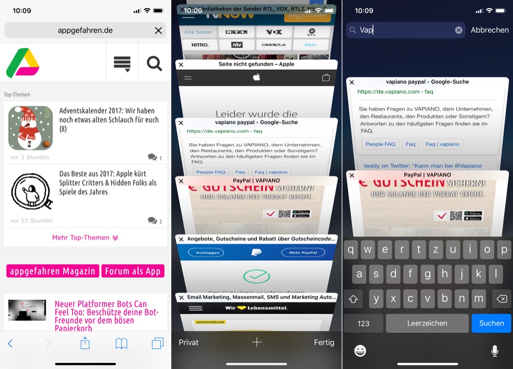 safari tabs iphone