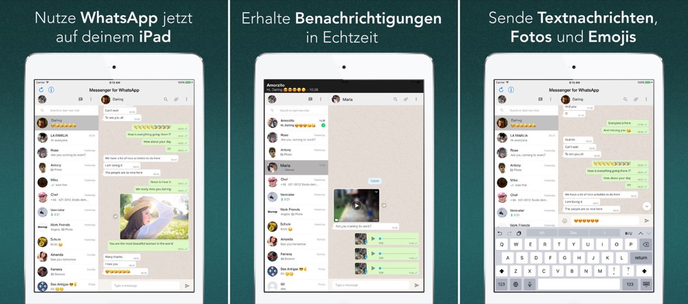 whatsapp ipad