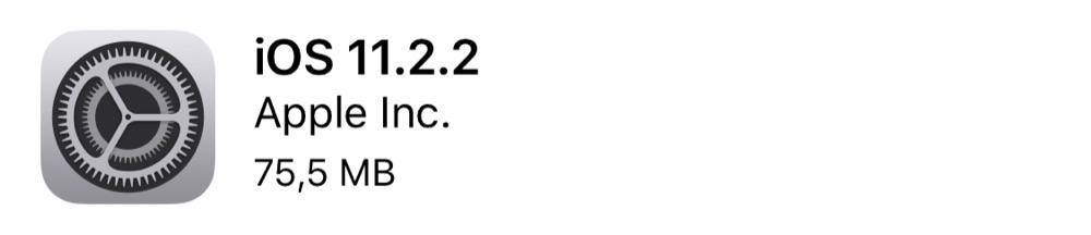 ios 11.2.2
