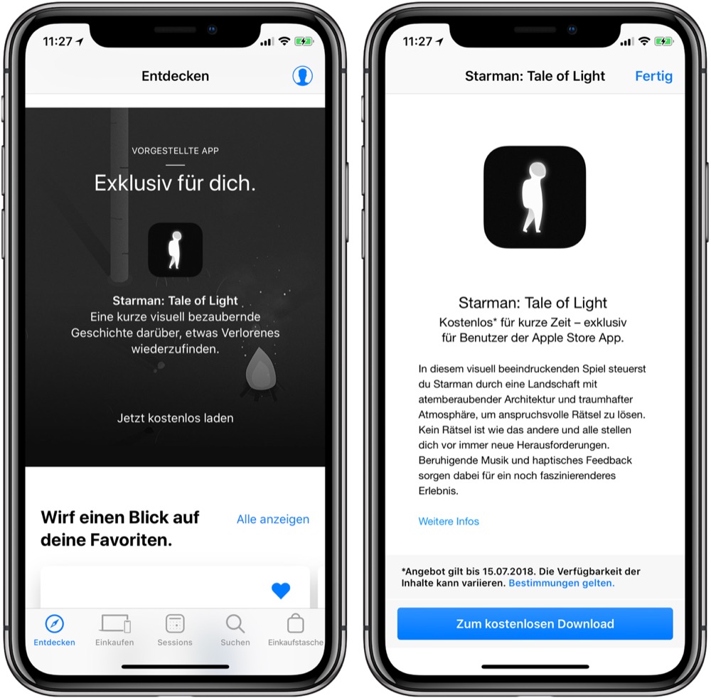 starman apple store app