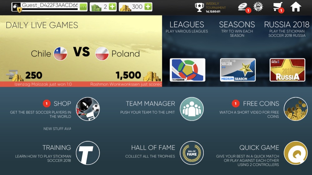 Stickman Soccer 2018 1