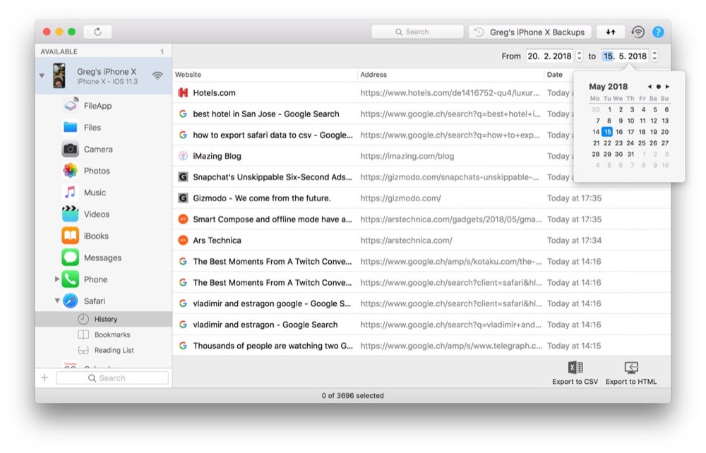 imazing safari