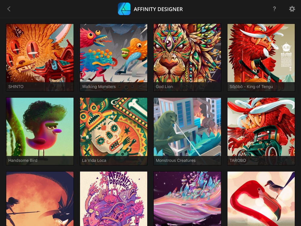 Affinity Designer iPad Beispiele