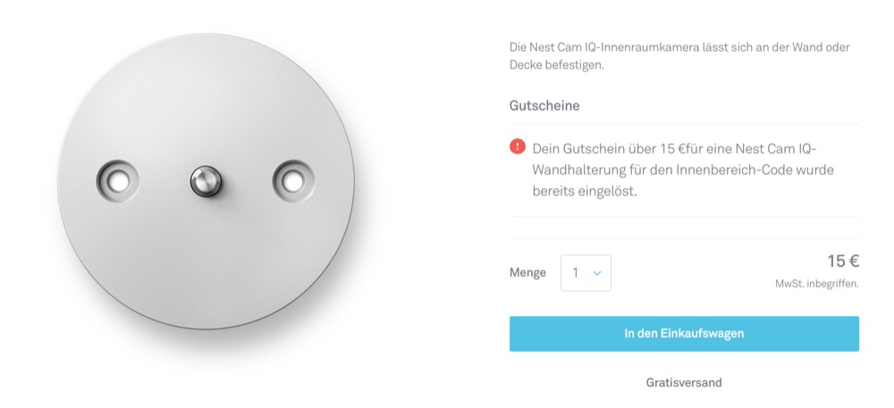 Nest Shop Wandhalterung