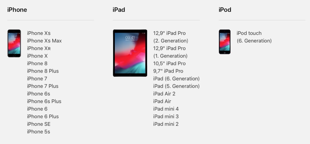 ios 12 ipone xs
