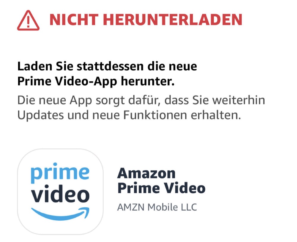 amazon prime video warnung
