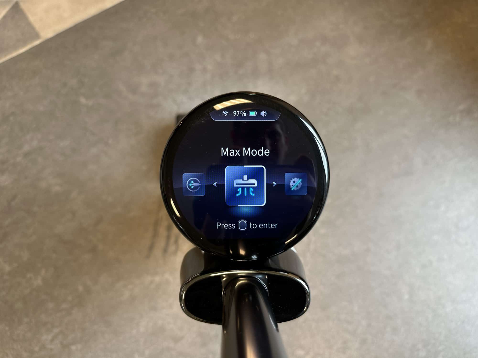 Display des Tineco Floor One S7 Pro