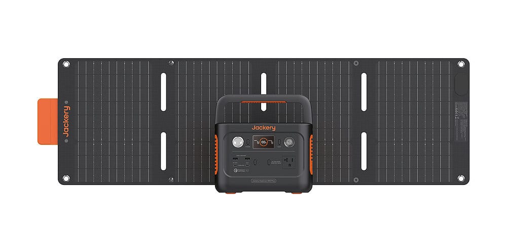 Jackery Solargenerator 300 Plus zusammen mit 40 Watt Solarmodul