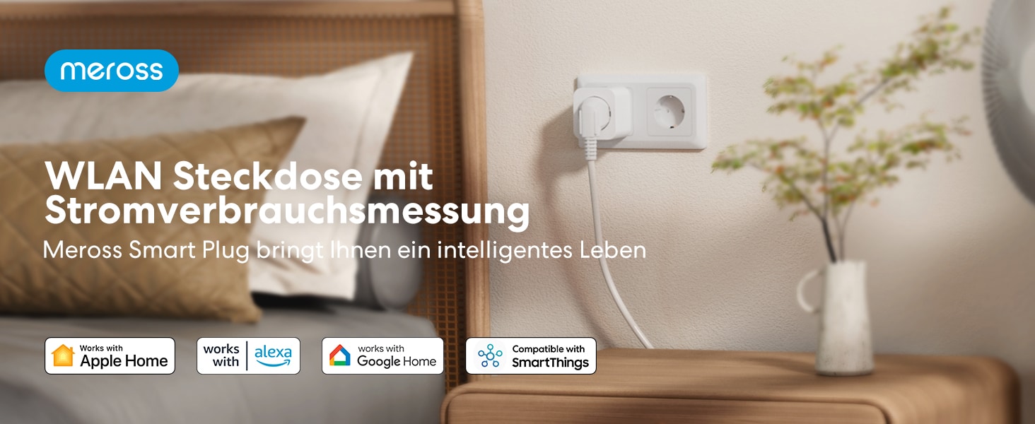 Meross App zeigt den Stromverbrauch an