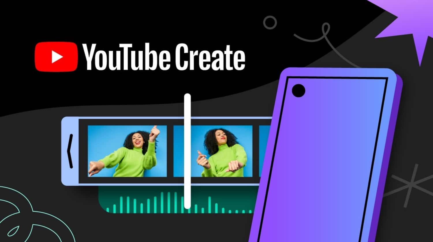 Grafik zur neuen App YouTube Create