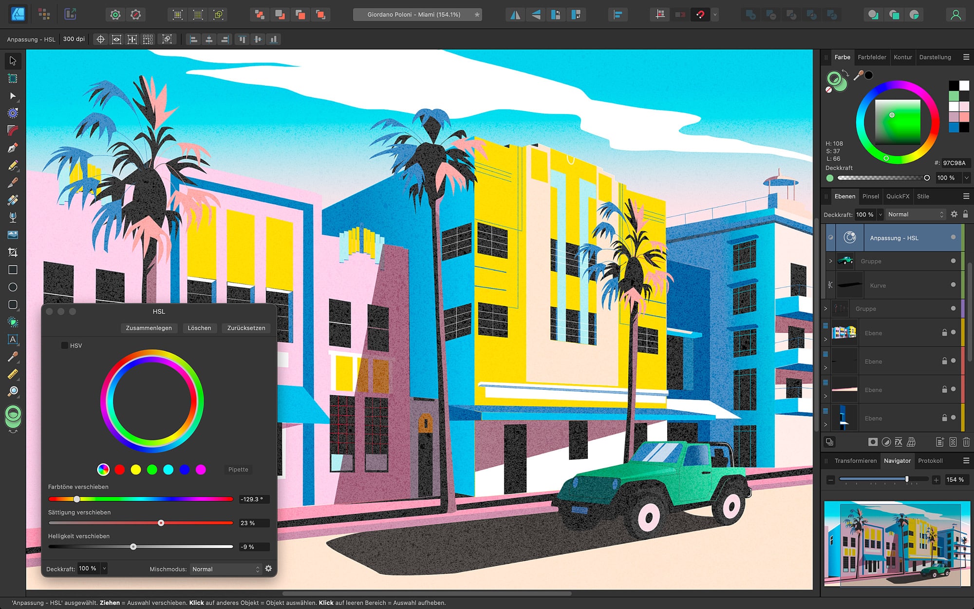 Mac-Screenshot von Affinity Designer 2