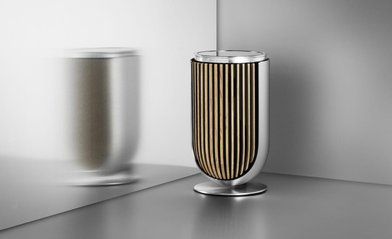 Bang & Olufsen Beolab 8 in Silber mit Holzoptik
